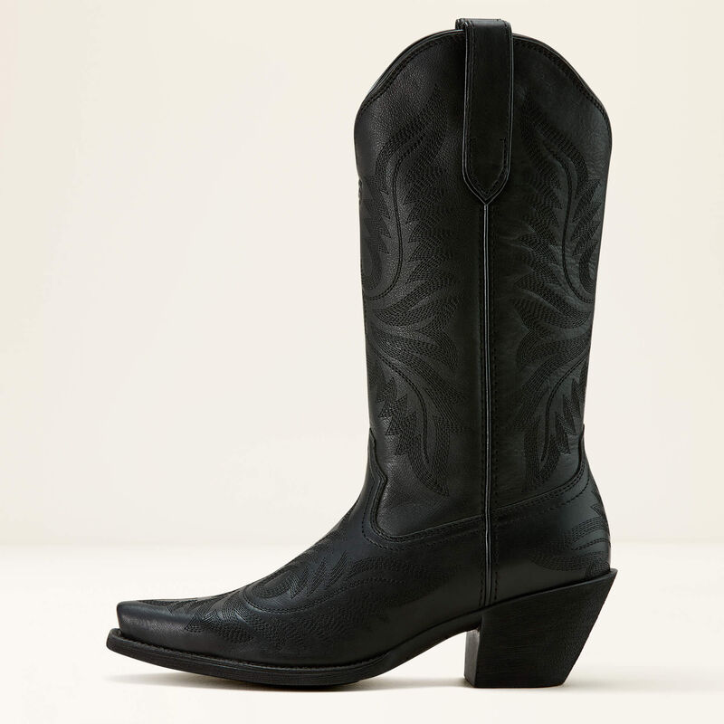 Ariat WMS Round Up Collins D Toe Western Boot Supple Black- 10061139