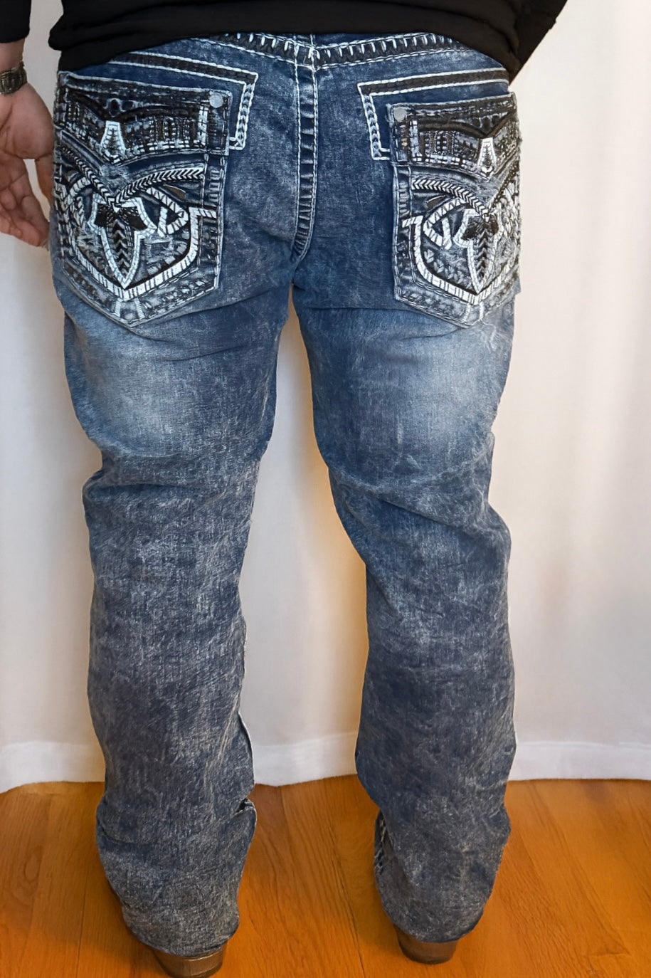 Men's Medium Blue Straight Jean- Y1270-ST-Straight-32L