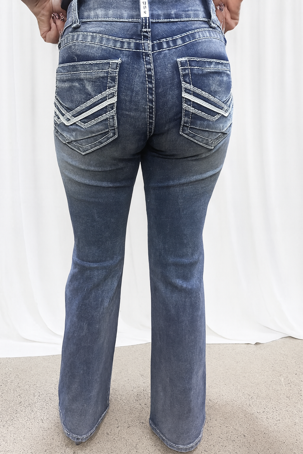 Women's Light Blue Bootcut Jean- SW1324