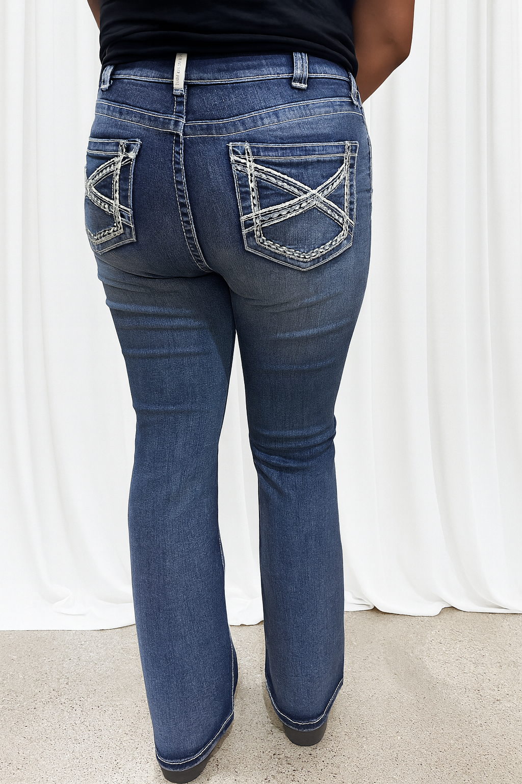 Women's Medium Blue Bootcut Jean- SW1322